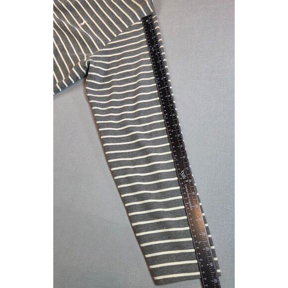 Vintage Polo Ralph Lauren XL Long Sleeve Stripe Shirt Gray White Cotton - Picture 11 of 12